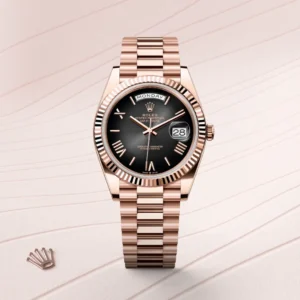 Rolex President Oro Rosa Esfera Negra