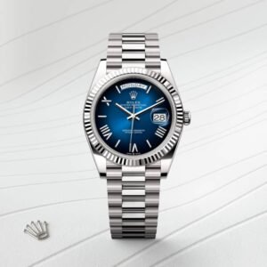 Rolex President Platino Esfera Azul